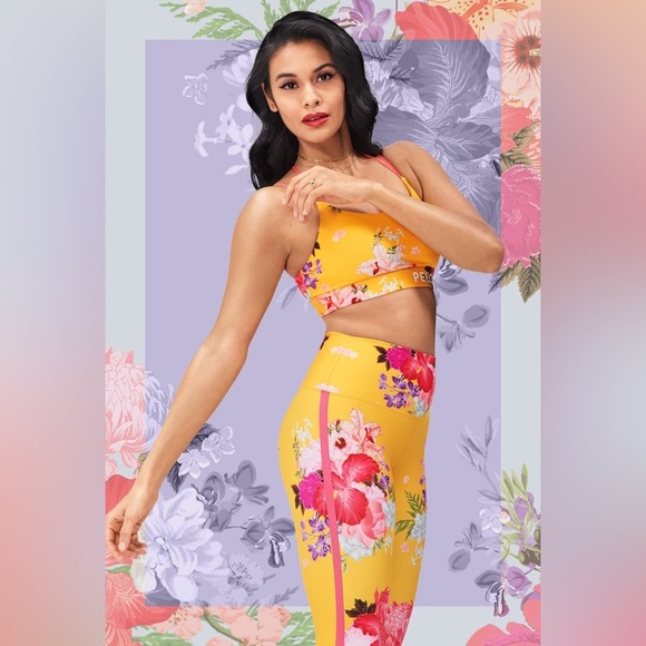 Peloton Floral Asian & Pacific Islander Heritage Collection Leggings Size XS - Picture 1 of 8